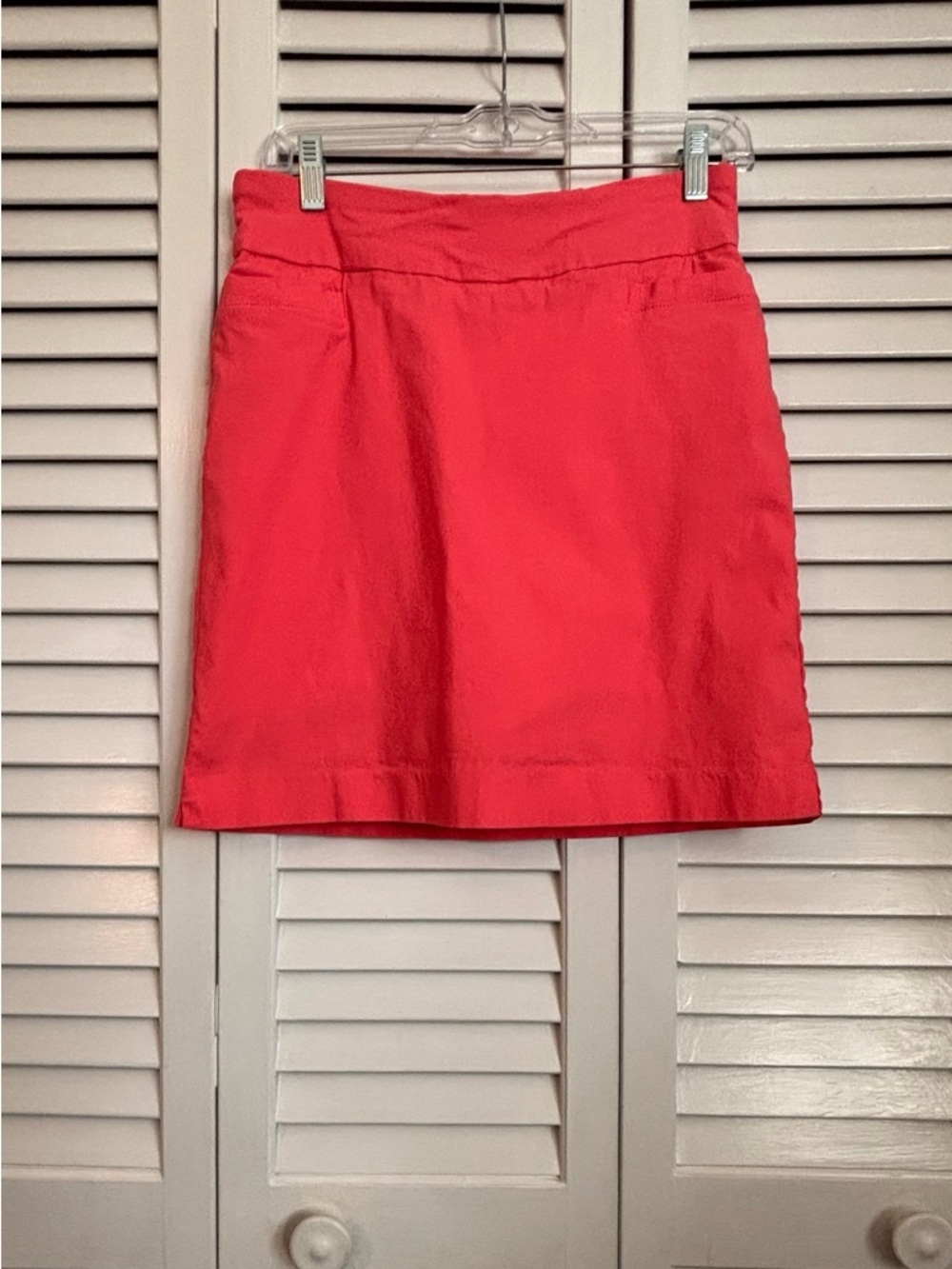 Kim Rogers Coral Pink Mini Skort